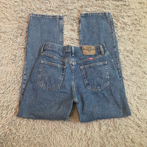 Wrangler Denim - High rise medium wash denim vintage wrangler jeans!!